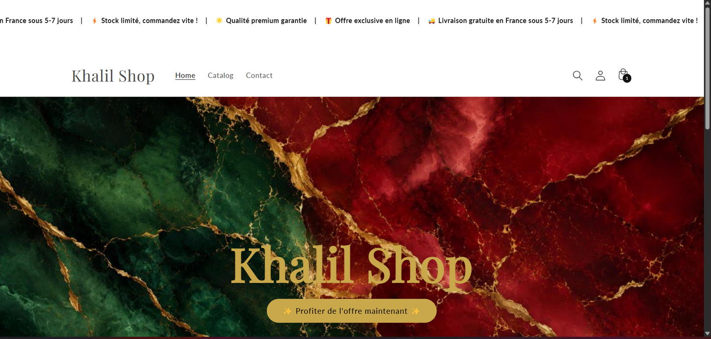 Boutique Shopify Personnalisée